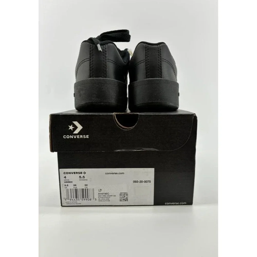 Converse Day One Court Ox Triple Black Sneakers Men’s/Youth 4 / Women’s 5.5